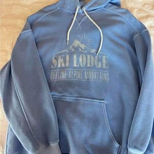 Aerie Blue Ski Lodge Hoodie